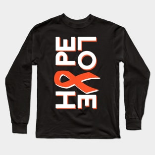 Leukemia Cancer Awareness Fight Cancer Ribbon Long Sleeve T-Shirt